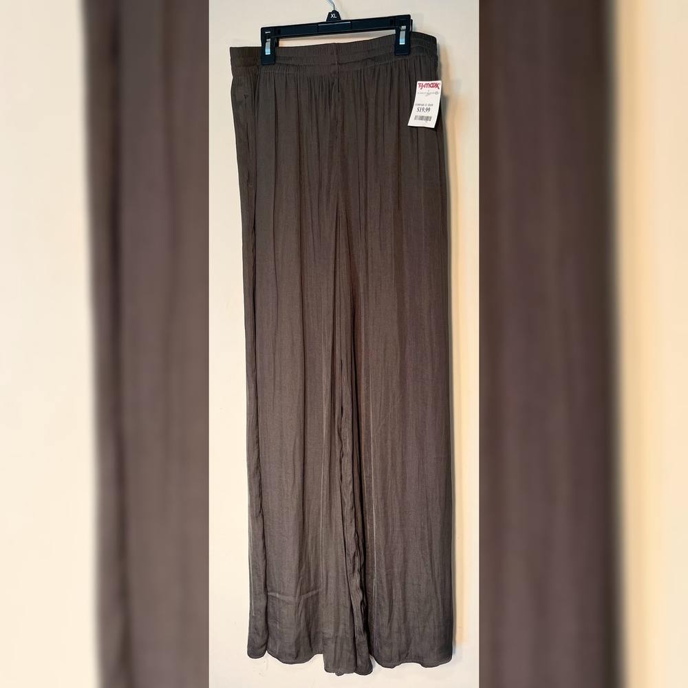 Philosophy Dark Grey Loose Fitting Trousers